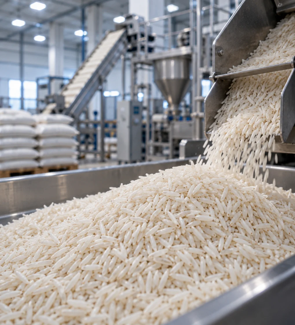 rice processing / grain photograph